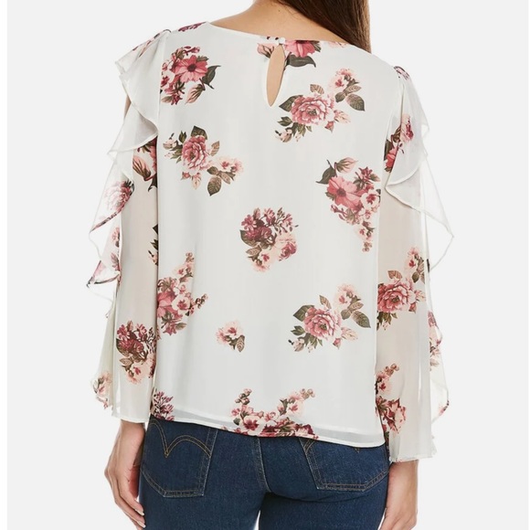 NWT Vince Camuto Cold-Shoulder Top, size L - Picture 3 of 10